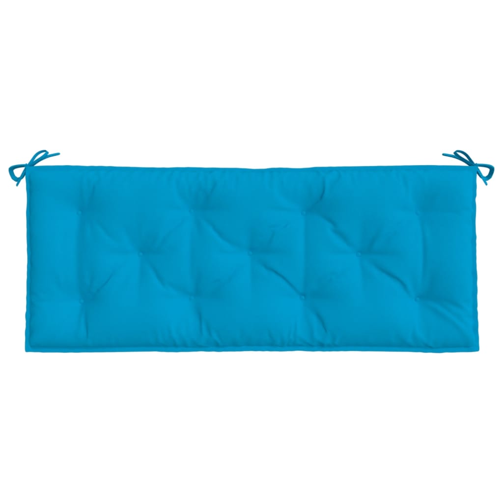 vidaXL Coussin de banc de jardin bleu clair 120x50x7 cm Tissu Oxford