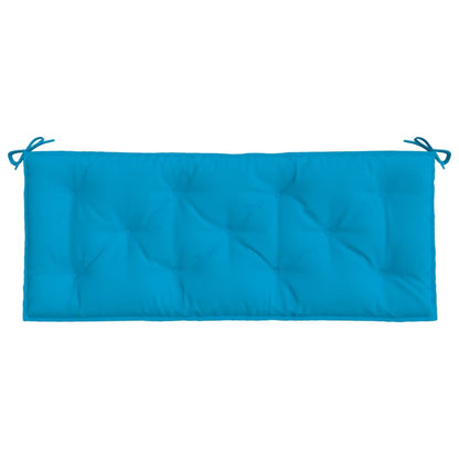 vidaXL Coussin de banc de jardin bleu clair 120x50x7 cm Tissu Oxford