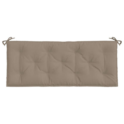 vidaXL Coussin de banc de jardin Taupe 120x50x7 cm Tissu Oxford