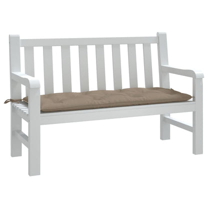 vidaXL Coussin de banc de jardin Taupe 120x50x7 cm Tissu Oxford