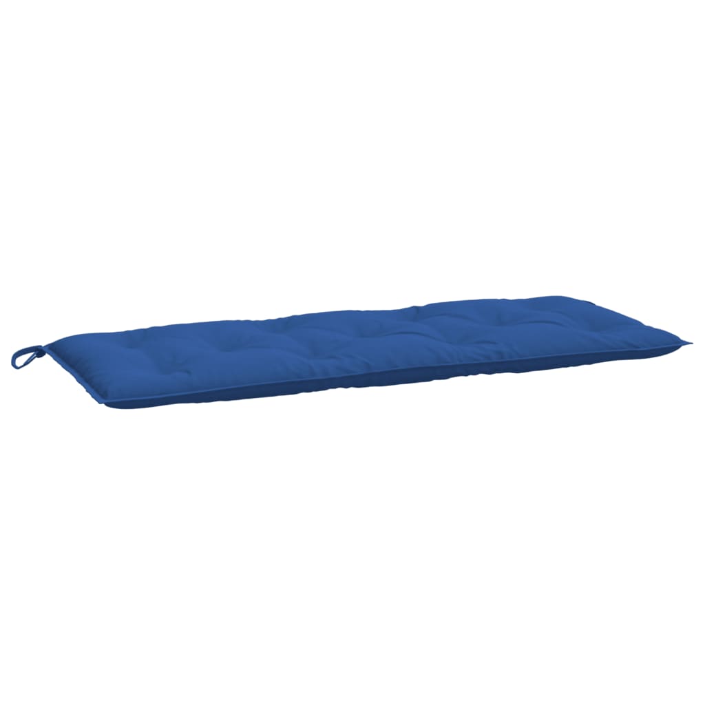 vidaXL Coussin de banc de jardin bleu 120 x 50 x 7 cm en tissu Oxford