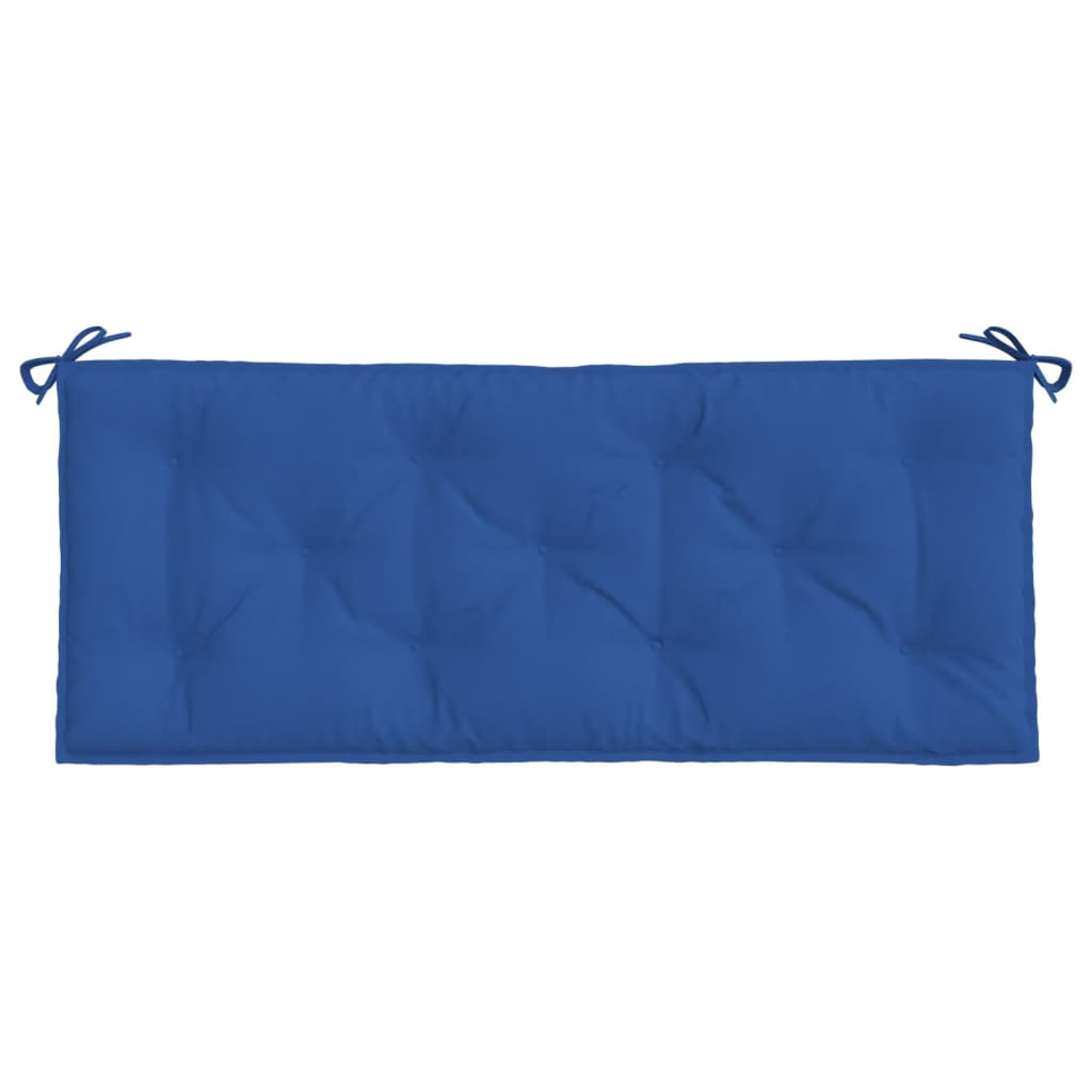 vidaXL Coussin de banc de jardin bleu 120 x 50 x 7 cm en tissu Oxford