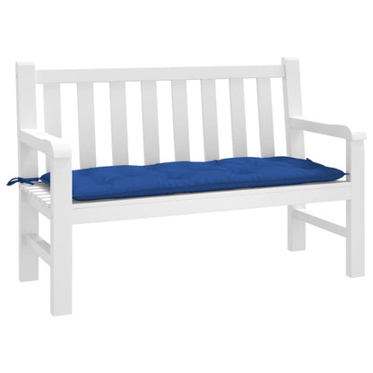 vidaXL Coussin de banc de jardin bleu 120 x 50 x 7 cm en tissu Oxford