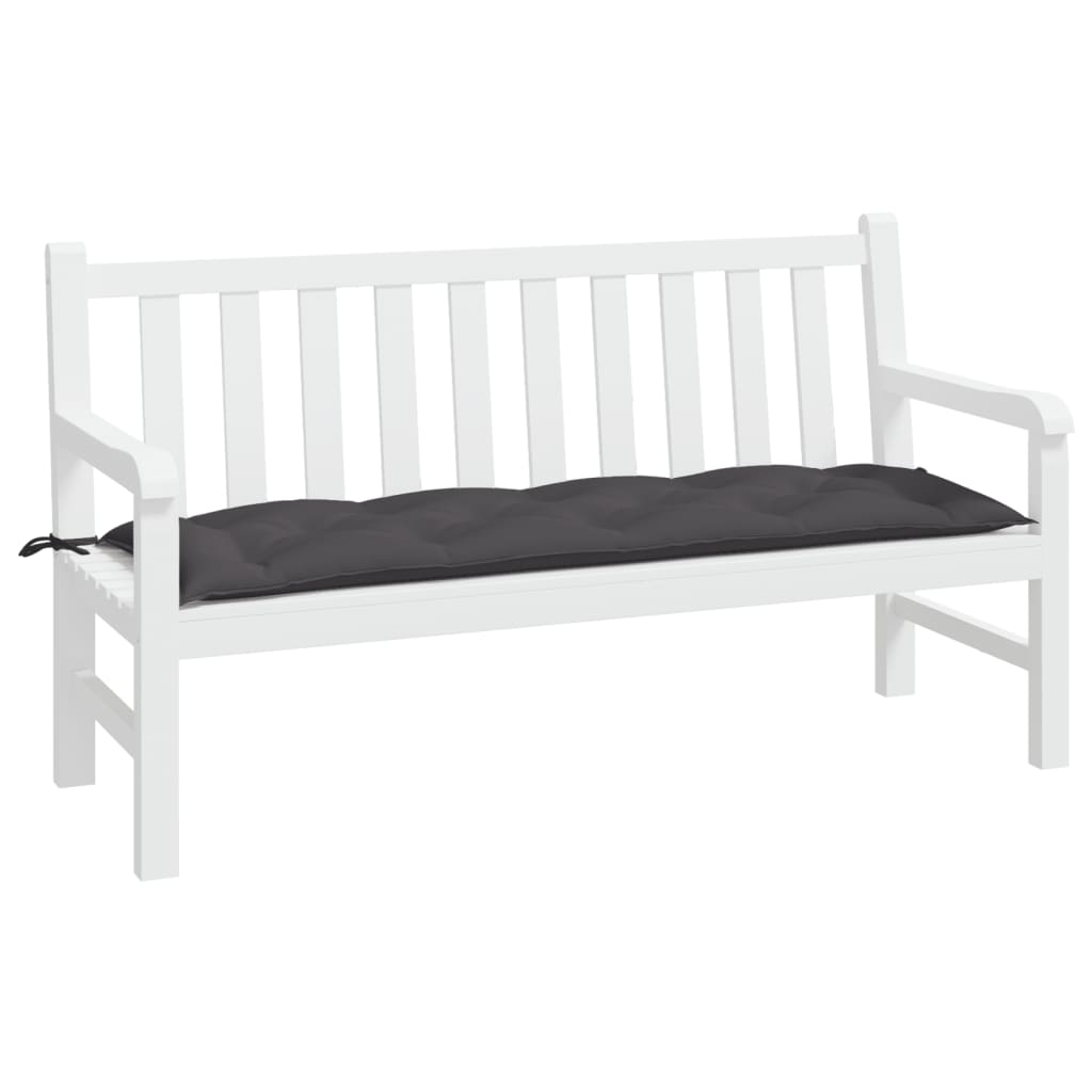 vidaXL Coussin pour banc de jardin Anthracite 150x50x7 cm Tissu Oxford