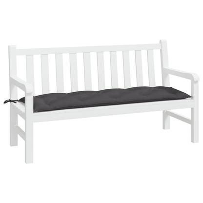 vidaXL Coussin pour banc de jardin Anthracite 150x50x7 cm Tissu Oxford