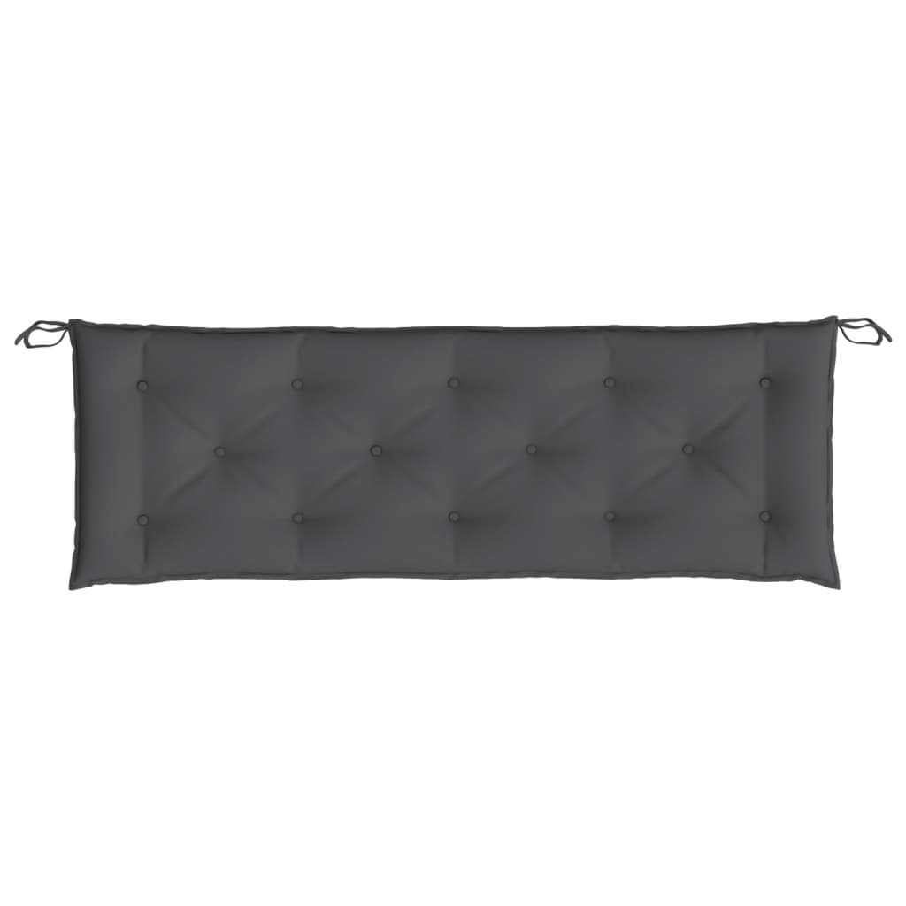 vidaXL Coussin pour banc de jardin Anthracite 150x50x7 cm Tissu Oxford