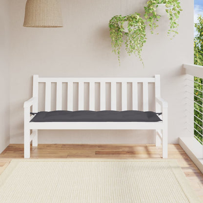 vidaXL Coussin pour banc de jardin Anthracite 150x50x7 cm Tissu Oxford
