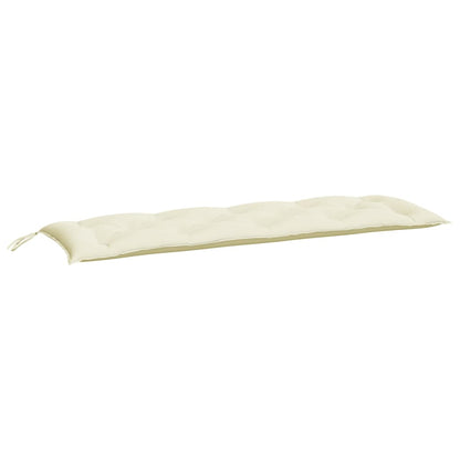 vidaXL Coussin de banc de jardin crème 150x50x7 cm Tissu Oxford