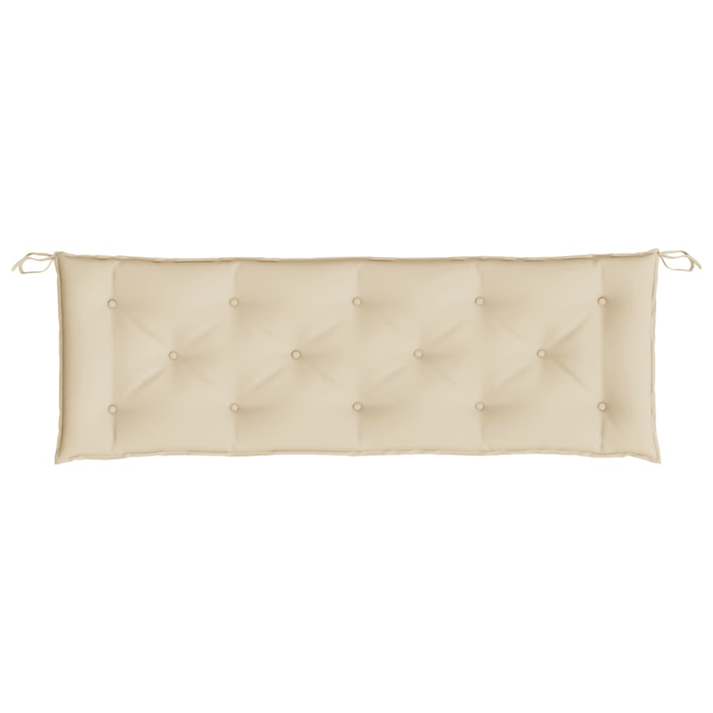 vidaXL Coussin de banc de jardin beige 150x50x7 cm Tissu Oxford