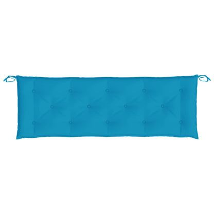 vidaXL Coussin de banc de jardin bleu clair 150x50x7 cm Tissu Oxford