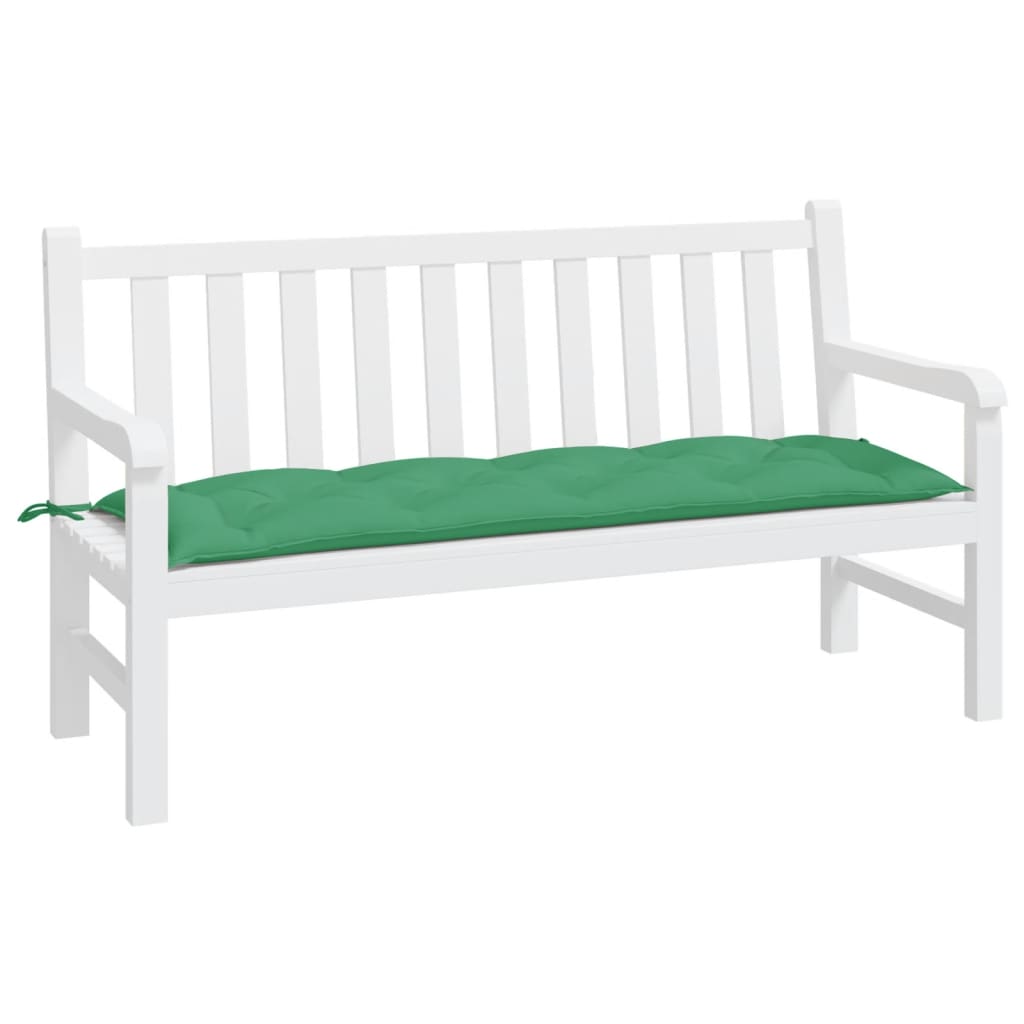 vidaXL Coussin de banc de jardin vert 150x50x7 cm Tissu Oxford