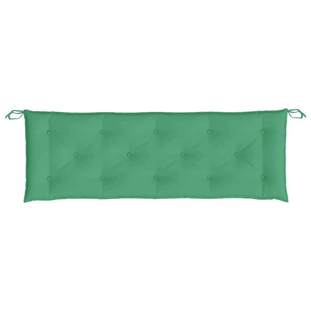vidaXL Coussin de banc de jardin vert 150x50x7 cm Tissu Oxford