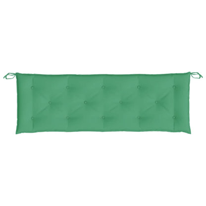 vidaXL Coussin de banc de jardin vert 150x50x7 cm Tissu Oxford