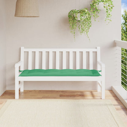 vidaXL Coussin de banc de jardin vert 150x50x7 cm Tissu Oxford