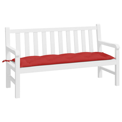 vidaXL Coussin de banc de jardin rouge 150x50x7 cm Tissu Oxford