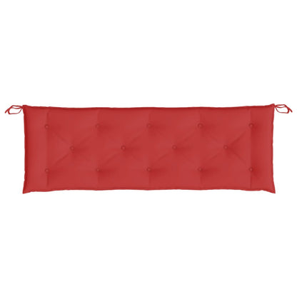 vidaXL Coussin de banc de jardin rouge 150x50x7 cm Tissu Oxford