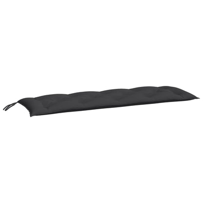 vidaXL Coussin de banc de jardin noir 150x50x7 cm en tissu Oxford