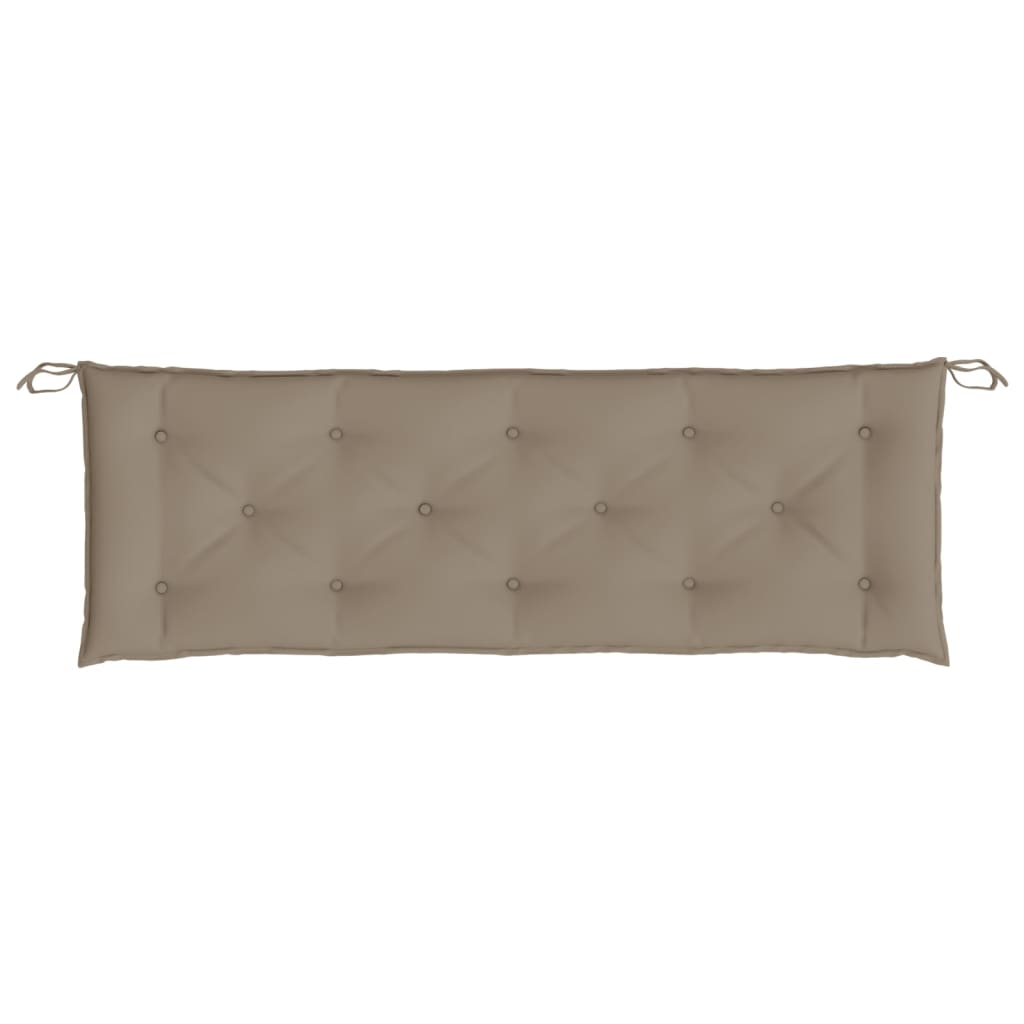 vidaXL Coussin de banc de jardin taupe 150x50x7 cm Tissu Oxford
