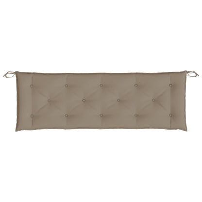 vidaXL Coussin de banc de jardin taupe 150x50x7 cm Tissu Oxford