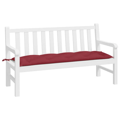 vidaXL Coussin de banc de jardin rouge bordeaux 150x50x7 cm Tissu Oxford