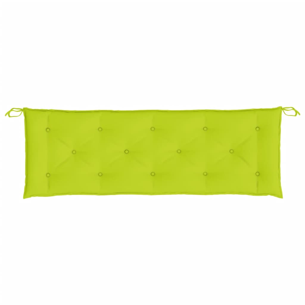 vidaXL Coussin de banc de jardin vert clair 150x50x7 cm Tissu Oxford
