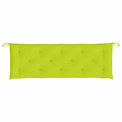 vidaXL Coussin de banc de jardin vert clair 150x50x7 cm Tissu Oxford