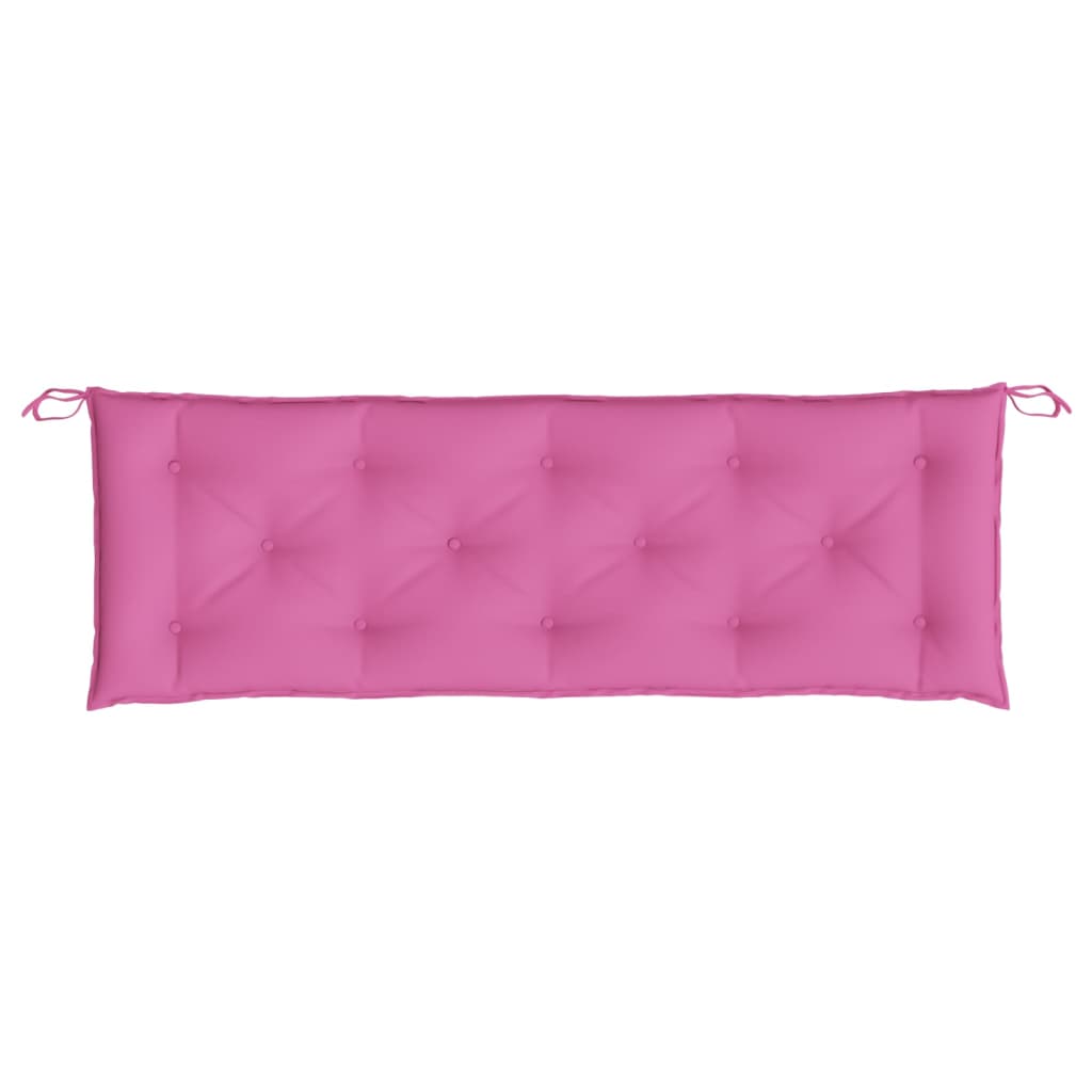 vidaXL Coussin de banc de jardin rose 150x50x7 cm Tissu Oxford