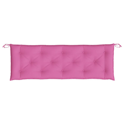 vidaXL Coussin de banc de jardin rose 150x50x7 cm Tissu Oxford