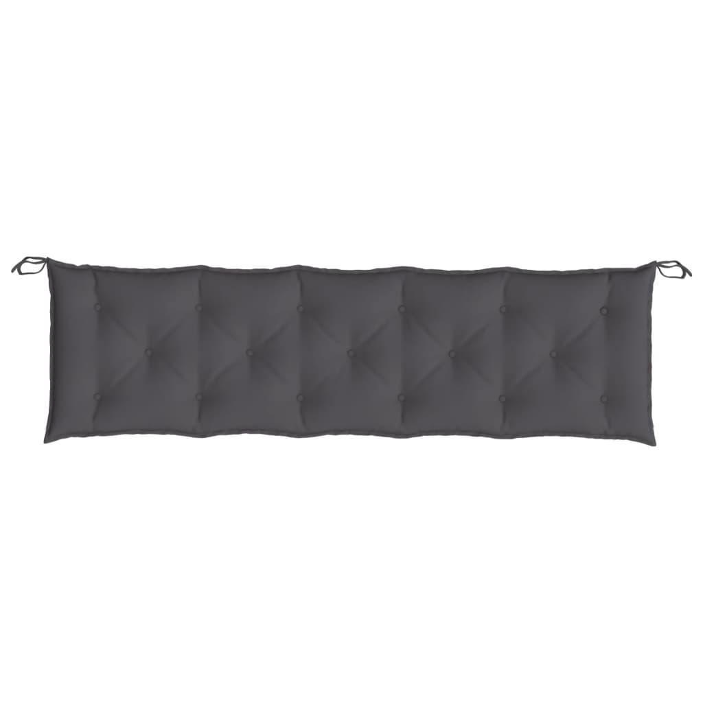 vidaXL Coussin de banc de jardin anthracite 180x50x7 cm en tissu Oxford