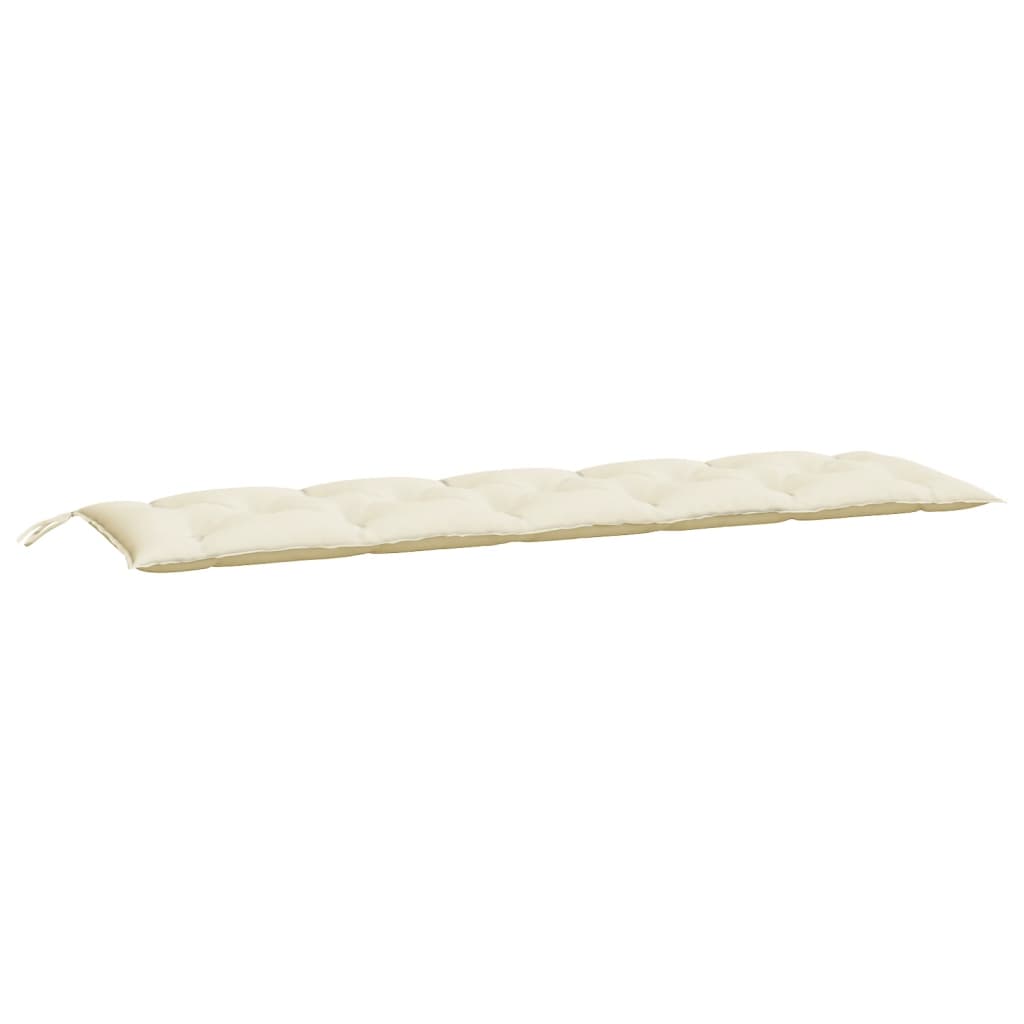 vidaXL Coussin de banc de jardin crème 180x50x7 cm Tissu Oxford