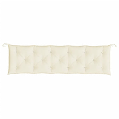 vidaXL Coussin de banc de jardin crème 180x50x7 cm Tissu Oxford