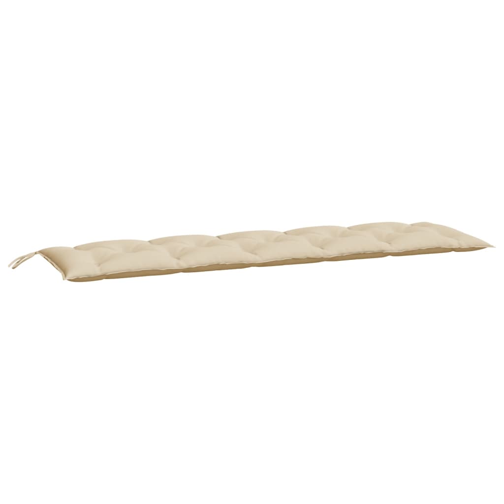 vidaXL Coussin de banc de jardin beige 180x50x7 cm en tissu Oxford