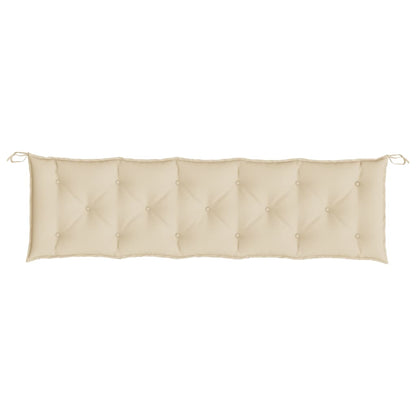 vidaXL Coussin de banc de jardin beige 180x50x7 cm en tissu Oxford