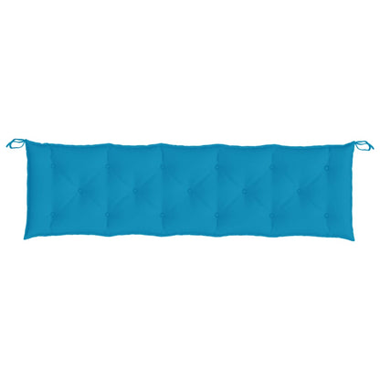 vidaXL Coussin de banc de jardin bleu clair 180x50x7 cm Tissu Oxford