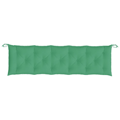 vidaXL Coussin de banc de jardin Vert 180x50x7 cm Tissu Oxford