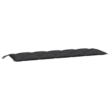 vidaXL Coussin de banc de jardin noir 180x50x7 cm Tissu Oxford