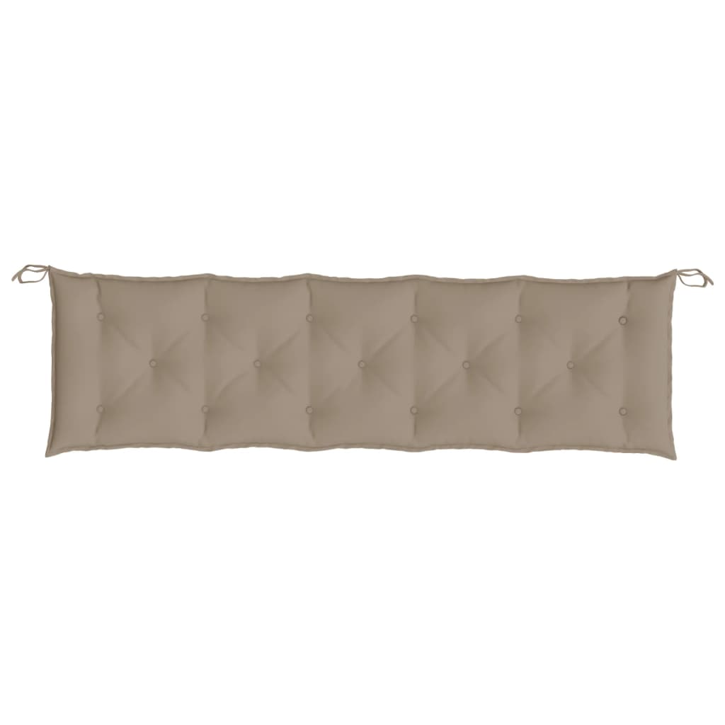 vidaXL Coussin de banc de jardin Taupe 180x50x7 cm Tissu Oxford