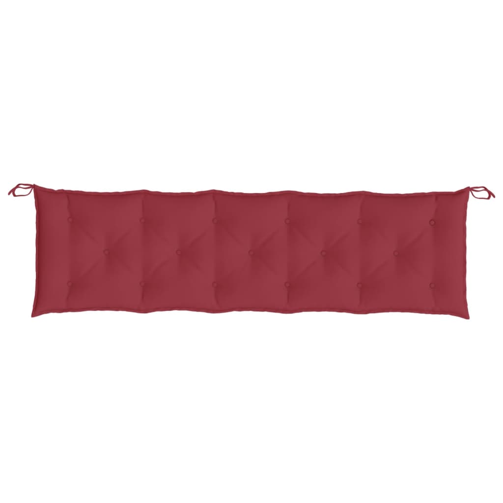 vidaXL Coussin de banc de jardin bordeaux 180x50x7 cm Tissu Oxford