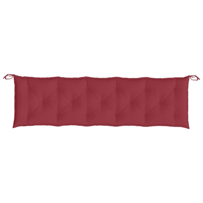 vidaXL Coussin de banc de jardin bordeaux 180x50x7 cm Tissu Oxford