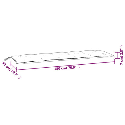 vidaXL Gartenbank-Auflage Königsblau 180x50x7 cm Oxford-Gewebe