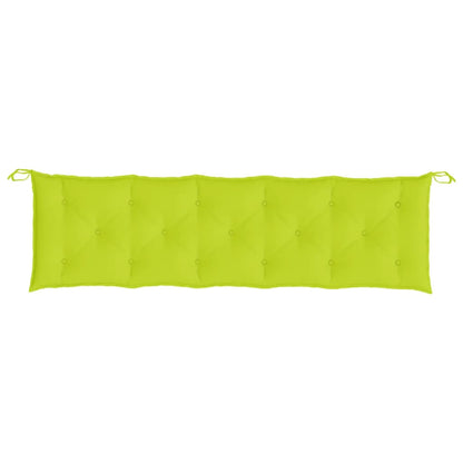 vidaXL Coussin de banc de jardin vert clair 180x50x7 cm Tissu Oxford
