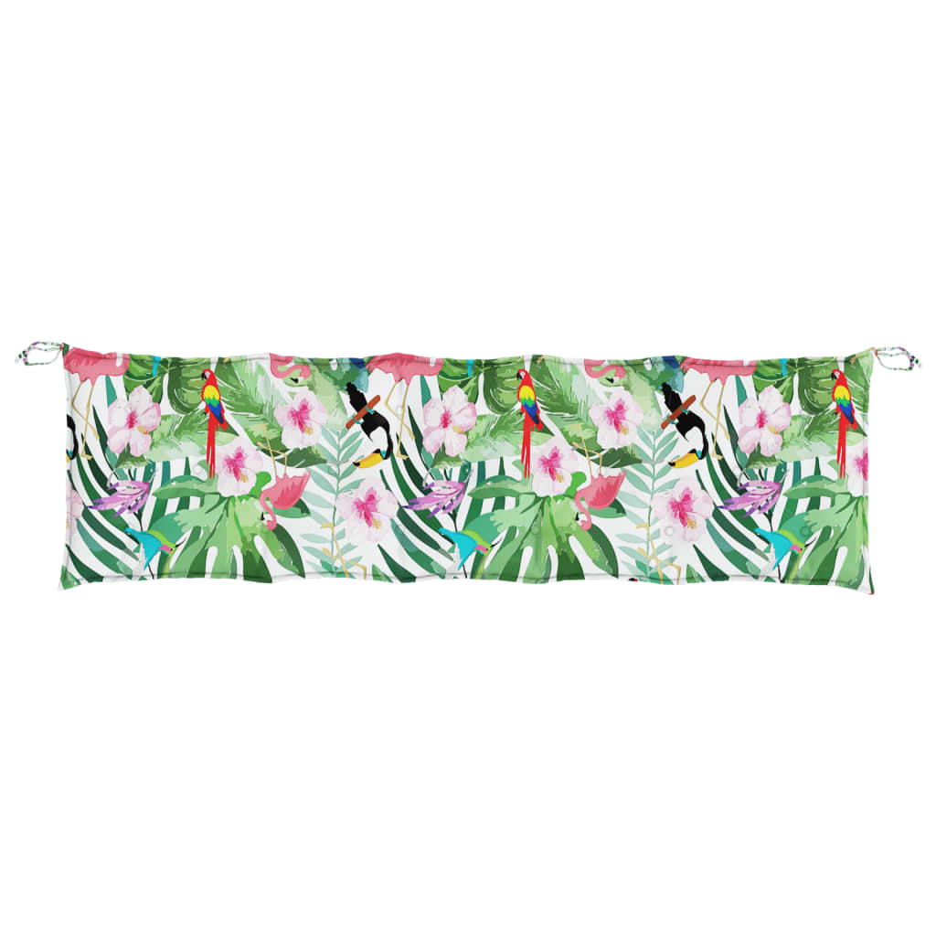 vidaXL Coussin de banc de jardin multicolore 180x50x7 cm Tissu Oxford