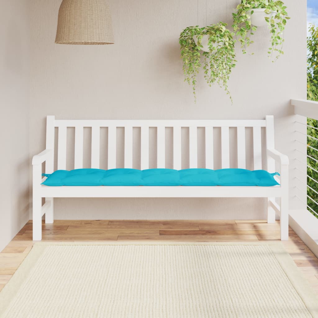 vidaXL Gartenbank-Auflage Türkis 180x50x7 cm Oxford-Gewebe