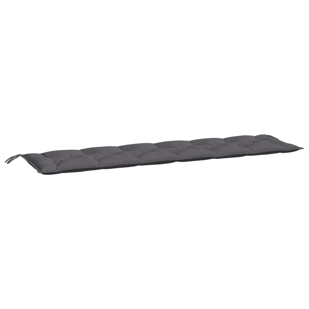 vidaXL Coussin de banc de jardin anthracite 200x50x7 cm Tissu Oxford