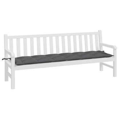 vidaXL Coussin de banc de jardin anthracite 200x50x7 cm Tissu Oxford