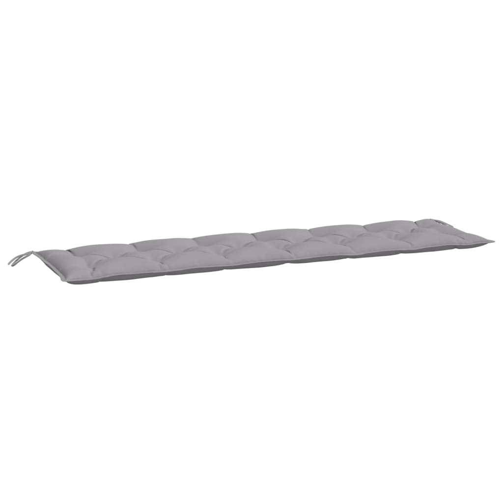 vidaXL Coussin de banc de jardin gris 200x50x7 cm Tissu Oxford