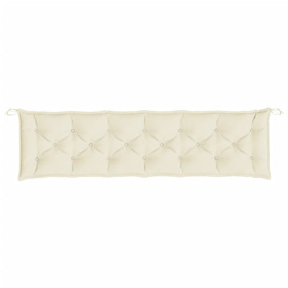 vidaXL Gartenbank-Auflage Creme 200x50x7 cm Oxford-Gewebe