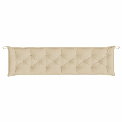 vidaXL Coussin de banc de jardin beige 200x50x7 cm en tissu Oxford