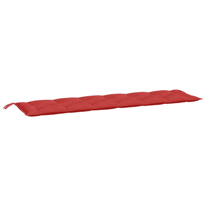 vidaXL Coussin de banc de jardin rouge 200x50x7 cm en tissu Oxford