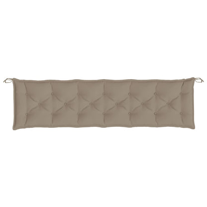 vidaXL Coussin de banc de jardin taupe 200x50x7 cm Tissu Oxford